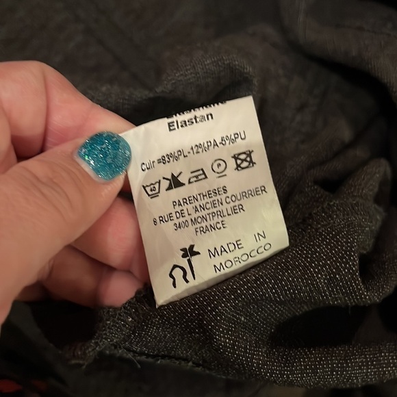 Caty Lesca Paris Light Fashion Jacket with Hood, grey, and black, size 1 - Picture 2 of 9